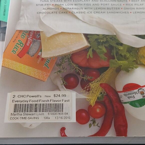 Martha Stewart Fresh Flavor Fast Cookbook Full Color Seasonal Menus Soft Cover - Picture 10 of 10